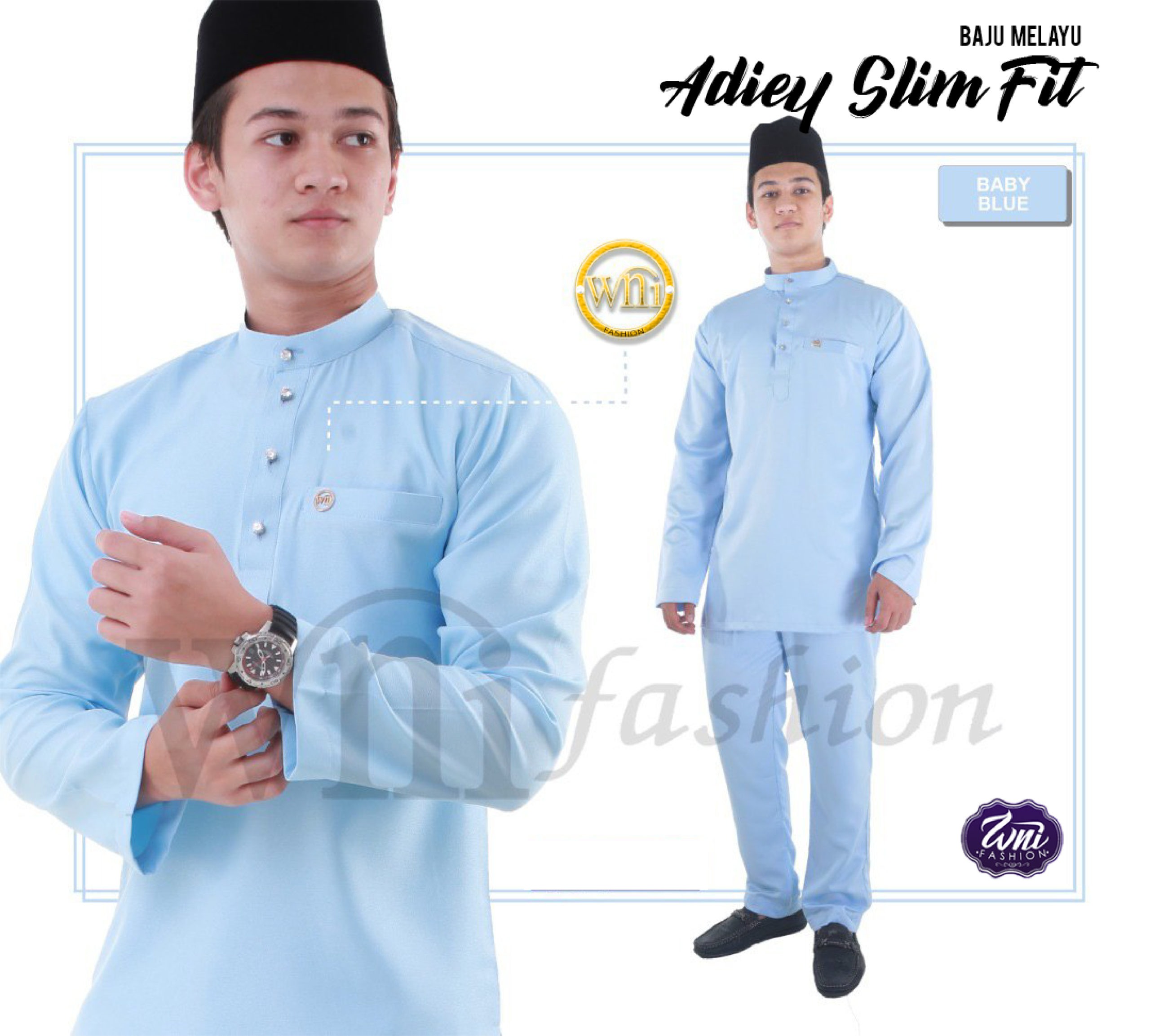 baju raya slim fit